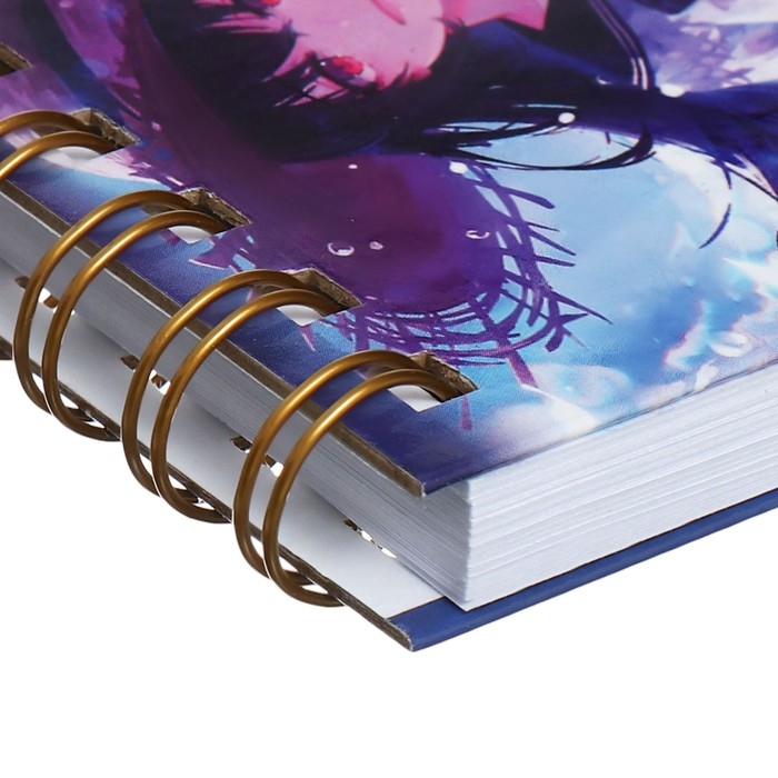 Скетчбук А6, 80 листов на гребне по короткой стороне Скетчбук А6, 80 листов на гребне по короткой стороне "Аниме", твёрдая обложка, блок 100 г/м²