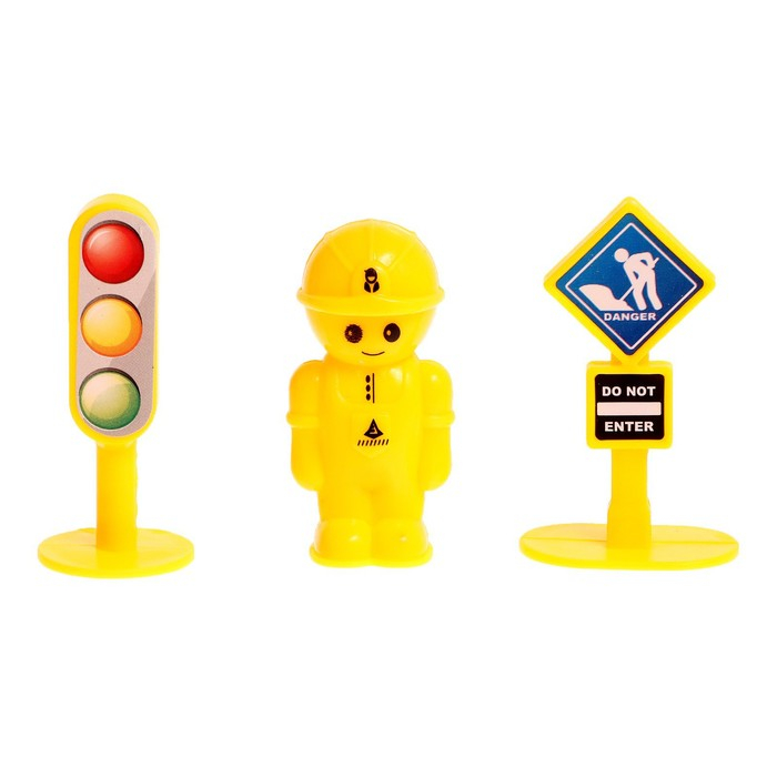 Набор игровой «Строительная площадка», машины с инерцией, цвет МИКС Набор игровой «Строительная площадка», машины с инерцией, цвет МИКС