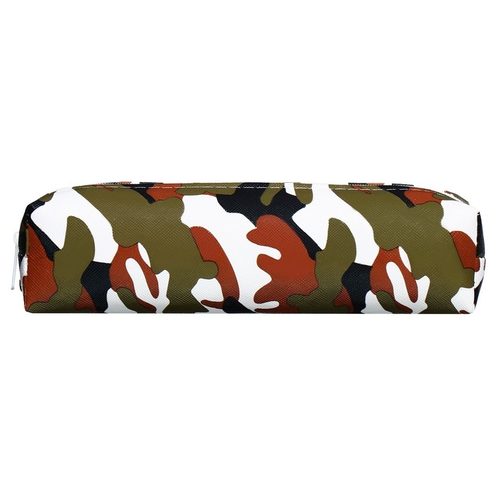 Пенал школьный на молнии Пенал школьный на молнии "Миллитари" Calligrata, черный-хаки