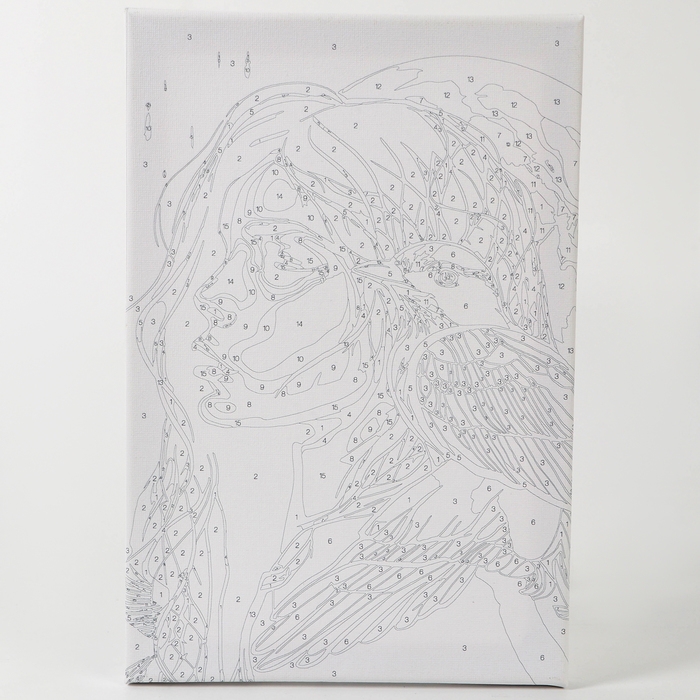 Картина по номерам с подрамником и поталью «Золотой ворон», 20 х 30 см Картина по номерам с подрамником и поталью «Золотой ворон», 20 х 30 см