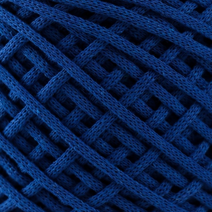 Хлопковый шнур 3 мм 220м/240±5 гр Градиент "Лето" (сапфир/белый)