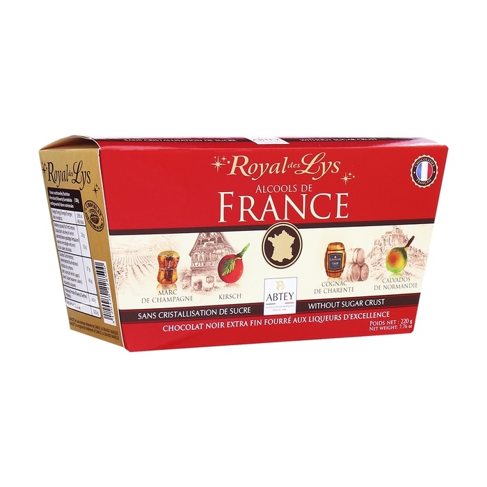 Новый год. Шоколад фигурный ALCOOLS DE FRANCE, с алкогольной начинкой, ассорти, 10 г Новый год. Шоколад фигурный ALCOOLS DE FRANCE, с алкогольной начинкой, ассорти, 10 г