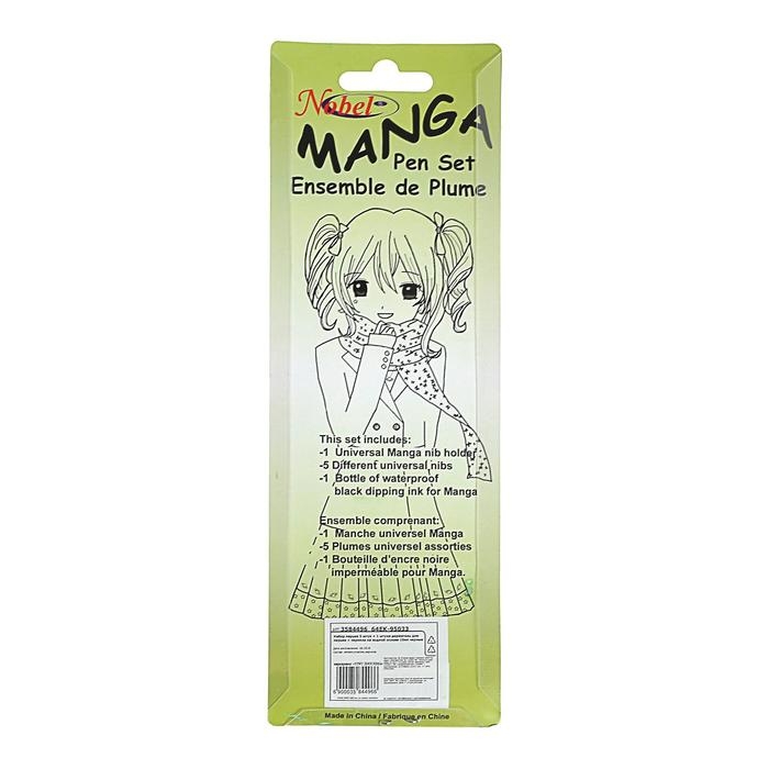 Набор перьев, 5 штук+1 штука держатель для перьев+чернила на водной основе 10 мл, чёрные Набор перьев, 5 штук+1 штука держатель для перьев+чернила на водной основе 10 мл, чёрные