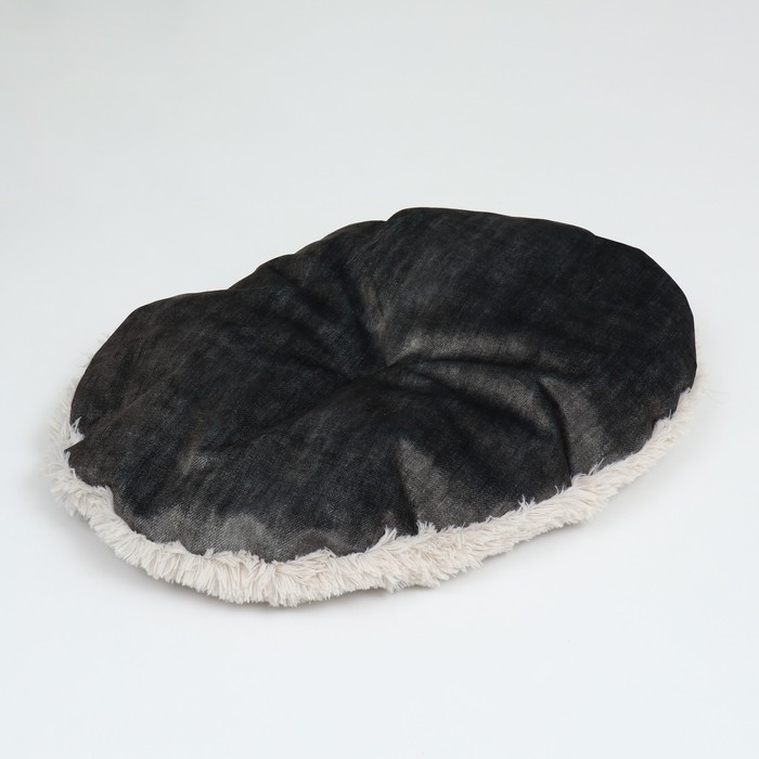 Лежанка-транформер, велюр + иск. мех, 60 х 50 х 15 см, микс Лежанка-транформер, велюр + иск. мех, 60 х 50 х 15 см, микс