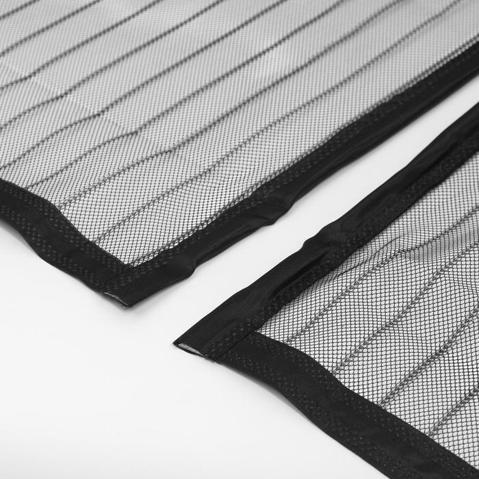 Сетка антимоскитная для дверей, 100 × 210 см, на магнитах, цвет черный Сетка антимоскитная для дверей, 100 × 210 см, на магнитах, цвет черный