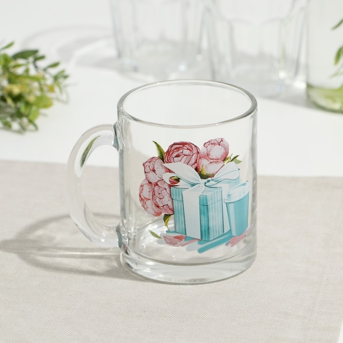 Кружка стеклянная «Чайная. Модные штучки», 320 мл Кружка стеклянная «Чайная. Модные штучки», 320 мл