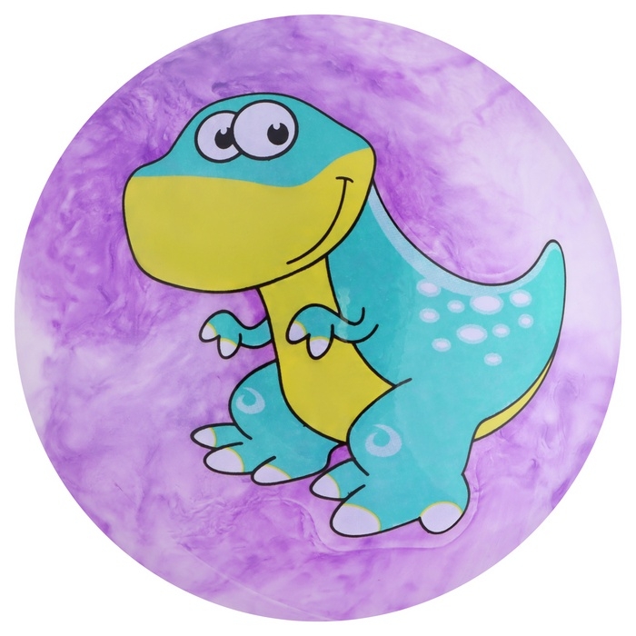 Мяч детский «Динозаврики», d=25 см, цвет МИКС Мяч детский «Динозаврики», d=25 см, цвет МИКС