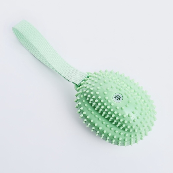 Игрушка массажная пищащая для собак Игрушка массажная пищащая для собак "Фрукт",10,5 см, ТПР, микс цветов