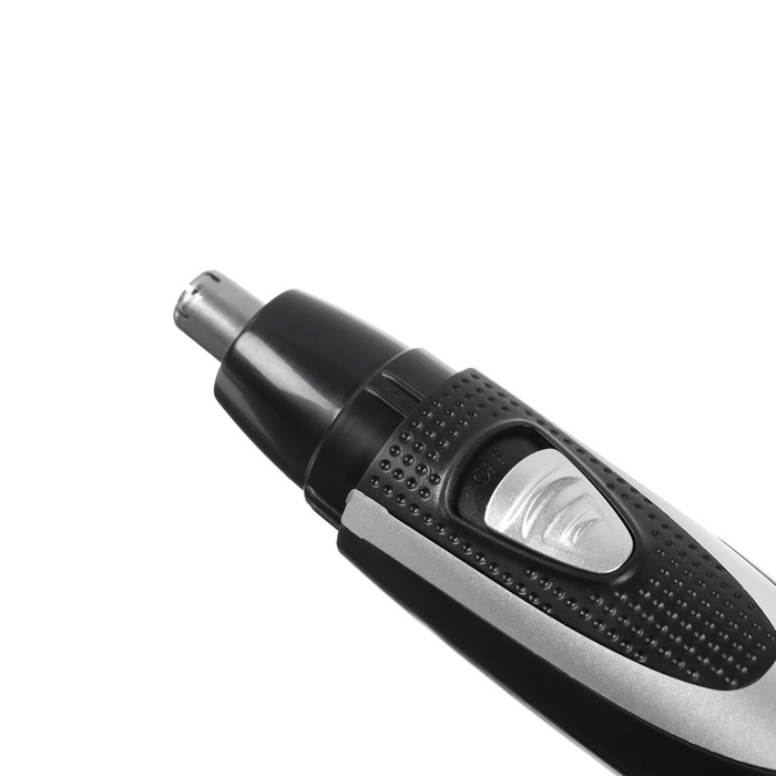 Триммер для волос ИП 423, для усов/носа, 1хАА (не в компл.), чёрно-серебристый Триммер для волос ИП 423, для усов/носа, 1хАА (не в компл.), чёрно-серебристый