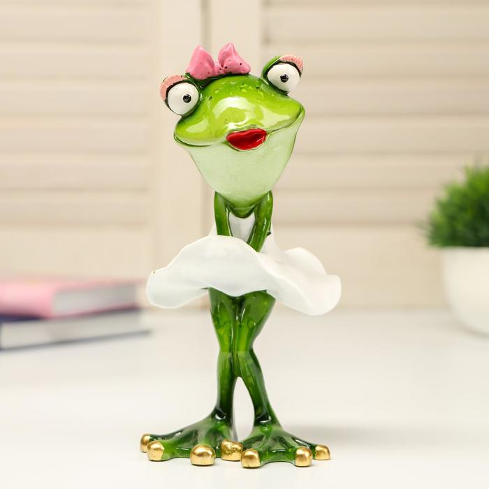 Сувенир полистоун лак Сувенир полистоун лак "Лягушка Монро" 16,5х8,2х9,5 см