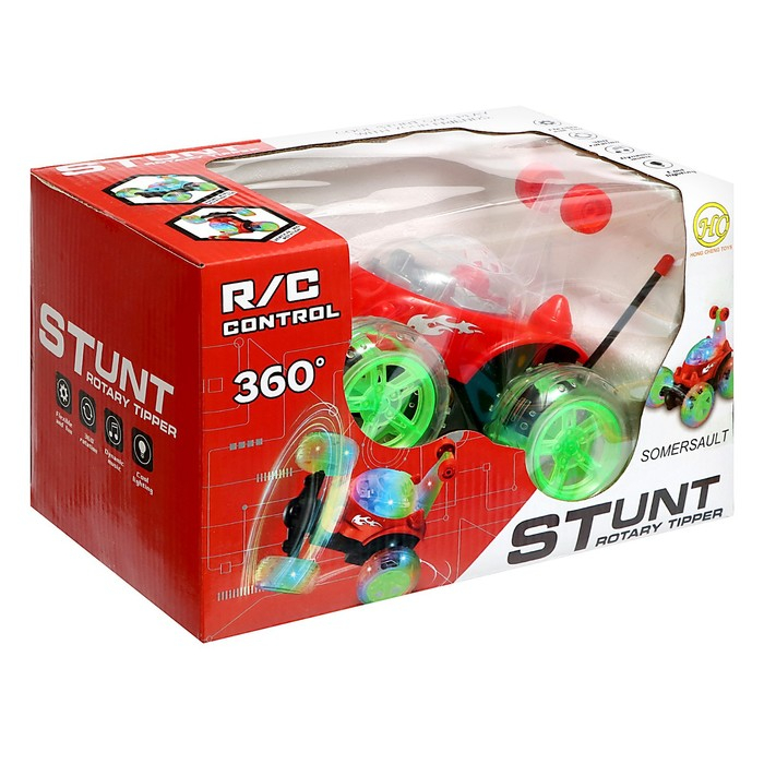 Перевёртыш радиоуправляемый «Трюкач», подсветка колёс, работает от аккумулятора, цвета МИКС Перевёртыш радиоуправляемый «Трюкач», подсветка колёс, работает от аккумулятора, цвета МИКС