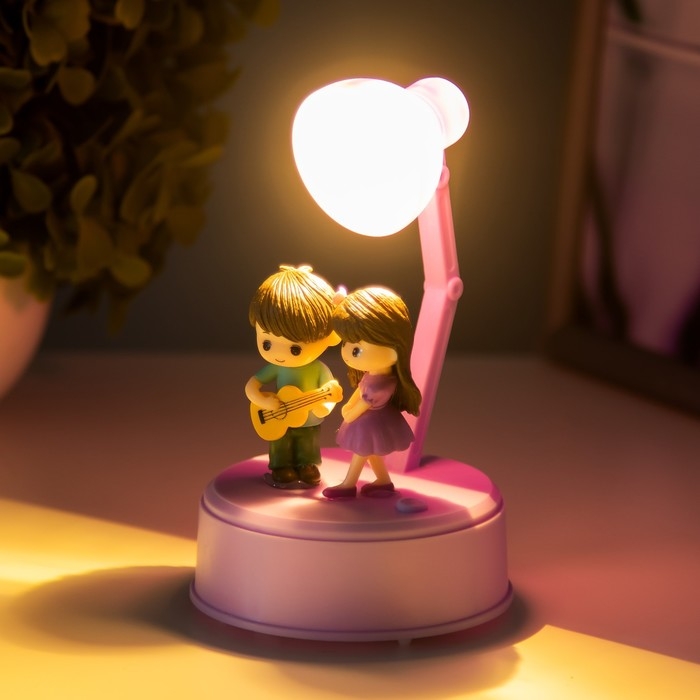 Ночник Ночник "Романтика" LED от батареек 3хААА 7,7х7,5х12,5 см RISALUX