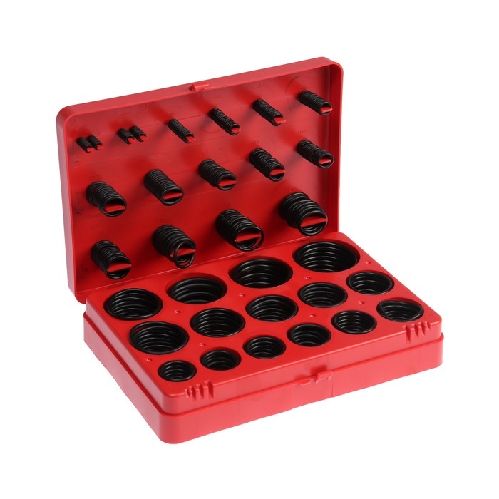 Набор резиновых уплотнительных прокладок ТУНДРА krep, диаметр 7-53 мм, 404 предмета Набор резиновых уплотнительных прокладок ТУНДРА krep, диаметр 7-53 мм, 404 предмета