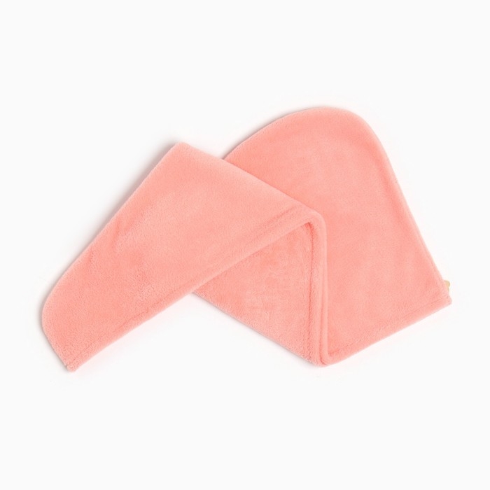 Полотенце-чалма для сушки волос Этель цвет светло-розовый, 65*25 см, 100% п/э Полотенце-чалма для сушки волос Этель цвет светло-розовый, 65*25 см, 100% п/э