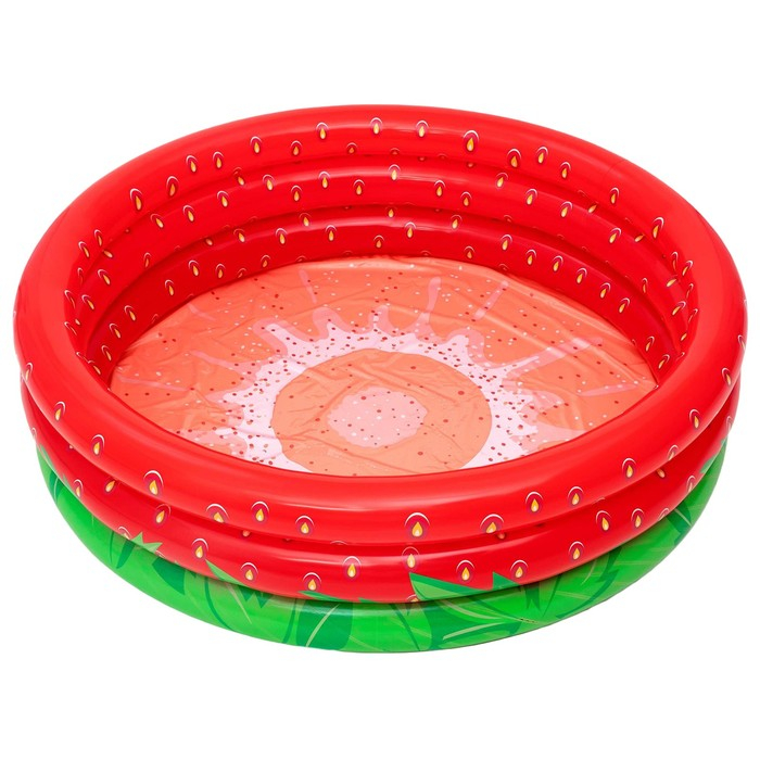 Бассейн надувной Sweet Strawberry, 168 x 168 х 38 см, 51145 Bestway Бассейн надувной Sweet Strawberry, 168 x 168 х 38 см, 51145 Bestway
