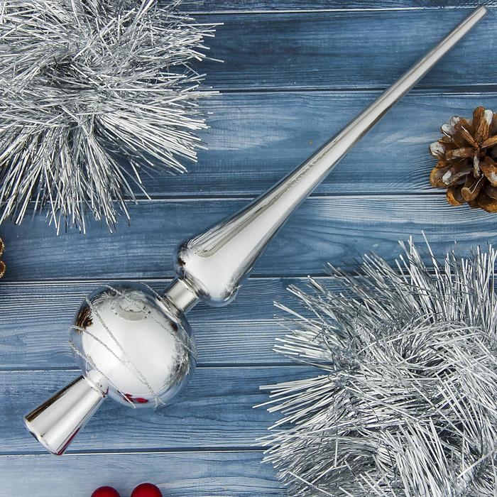 Наконечник Наконечник "Серебряные полоски" 28 см