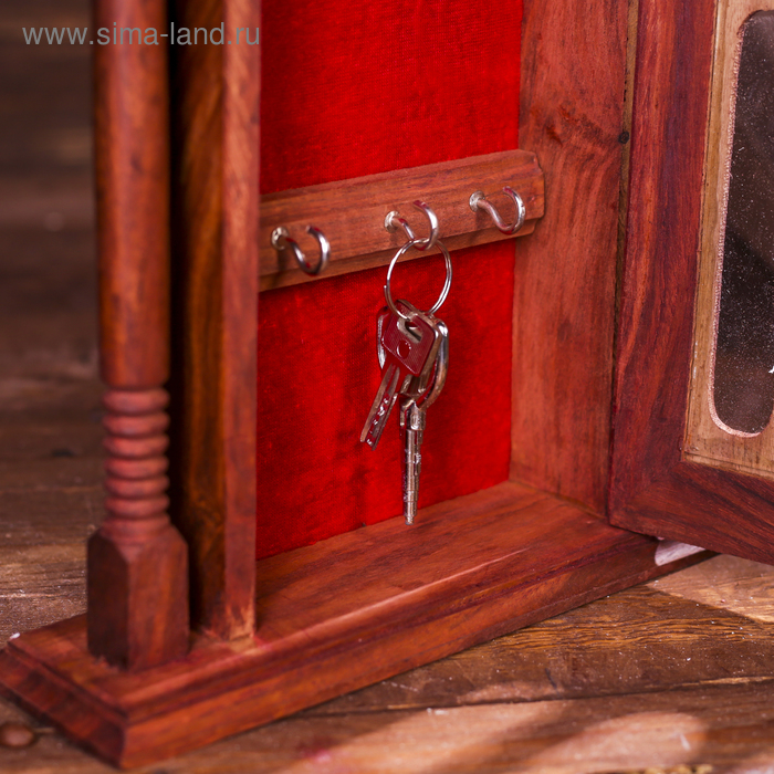 Ключница Ключница "Замок" дерево 29х22х6,5 см
