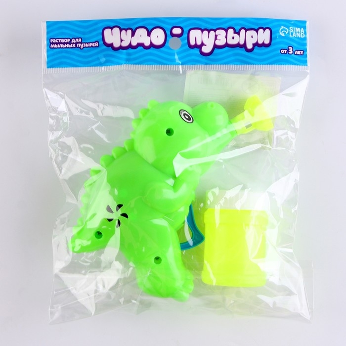 Генератор-пистолет мыльных пузырей «Динозавр», МИКС, 50 мл Генератор-пистолет мыльных пузырей «Динозавр», МИКС, 50 мл