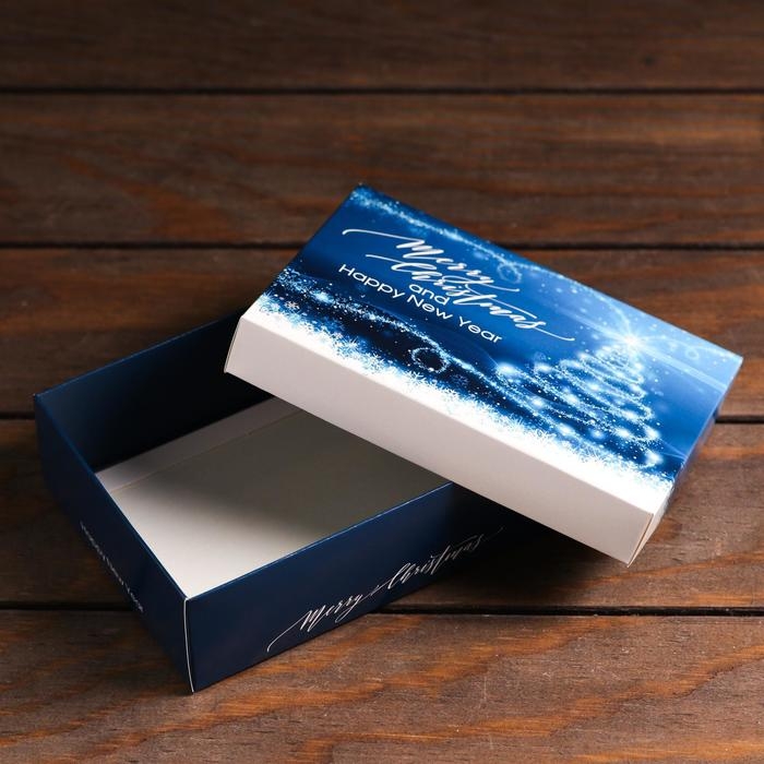 Подарочная коробка сборная Подарочная коробка сборная "Рождественское волшебство", 16,5 х 12,5 х 5,2 см