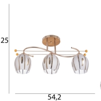 Люстра "Дэйл" 3х40Вт Е27 Золото МОДЕЛЬ: 2612372