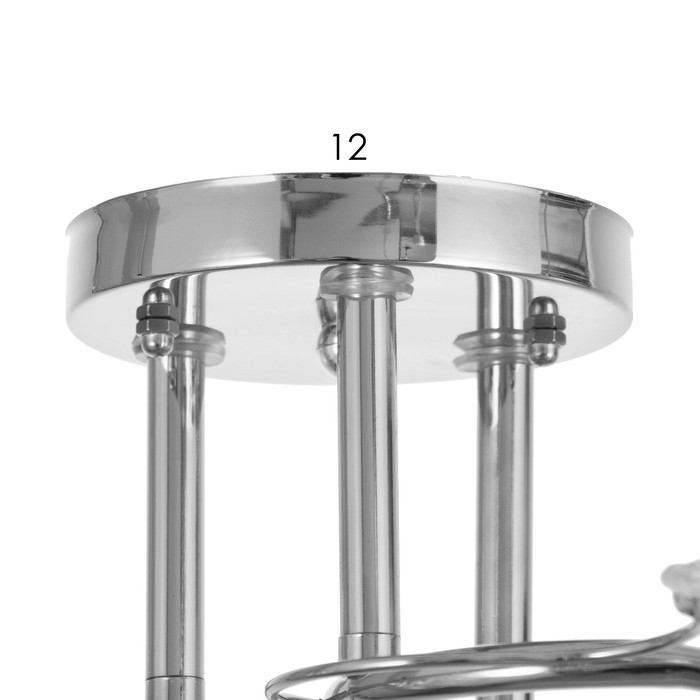 Люстра потолочная Дебра 3х40Вт Е27 Хром 46x46x22 см Люстра потолочная Дебра 3х40Вт Е27 Хром 46x46x22 см