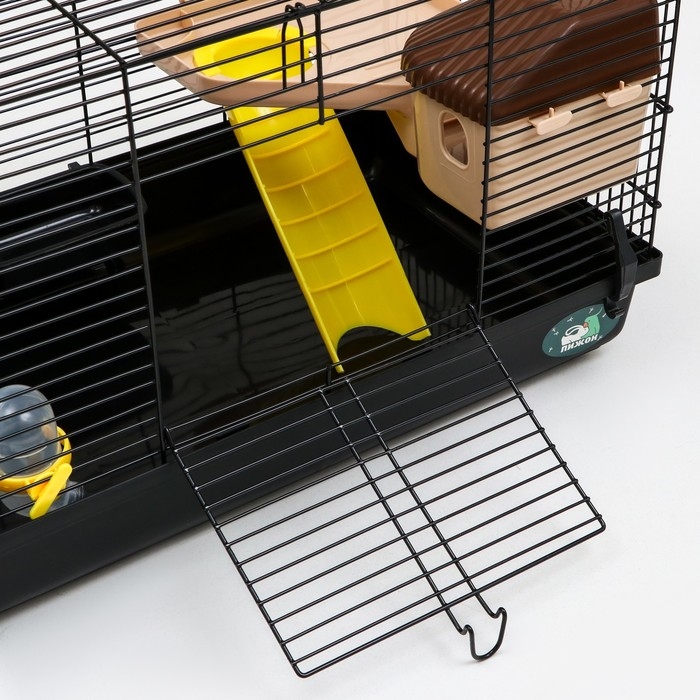 Клетка для грызунов Клетка для грызунов "Пижон", с наполнением 47 х 30 х 27 см, чёрная