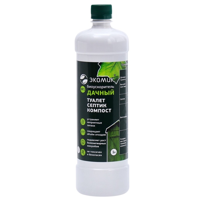 Биоускоритель  Биоускоритель "Экономик дачный", для септиков и дачных туалетов, 1 л