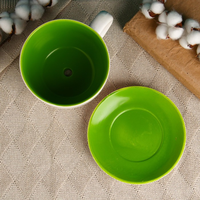 Горшок в форме чашки Горшок в форме чашки "Эмма" цветы, 19х15х10см