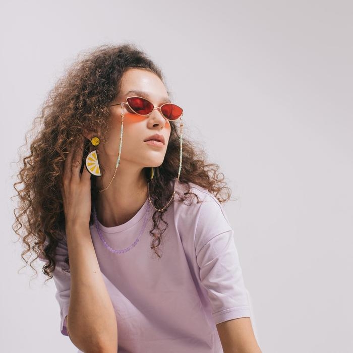 Серьги пластик «Вивьен» лимоны, цвет жёлто-белый Серьги пластик «Вивьен» лимоны, цвет жёлто-белый