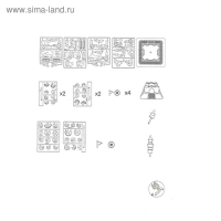 Пазл 3D кристаллический, «Сказочный замок», 105 деталей, световые и звуковые эффекты, работает от батареек