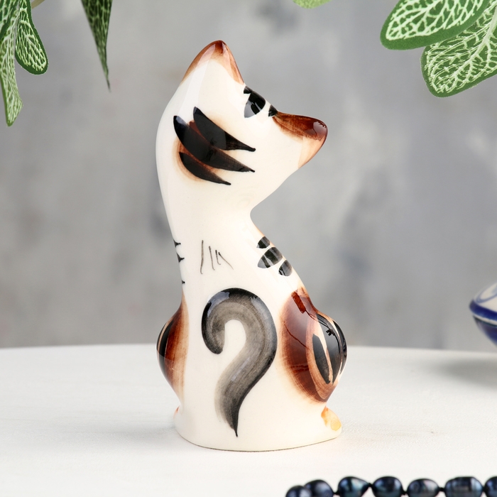 Сувенир Сувенир "Кот с кошкой", 2 шт, гжель цвет