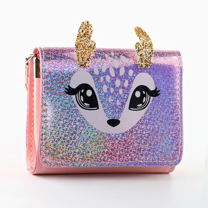 Сумка детская для девочки Сумка детская для девочки "Волшебный оленёнок" 15х12см