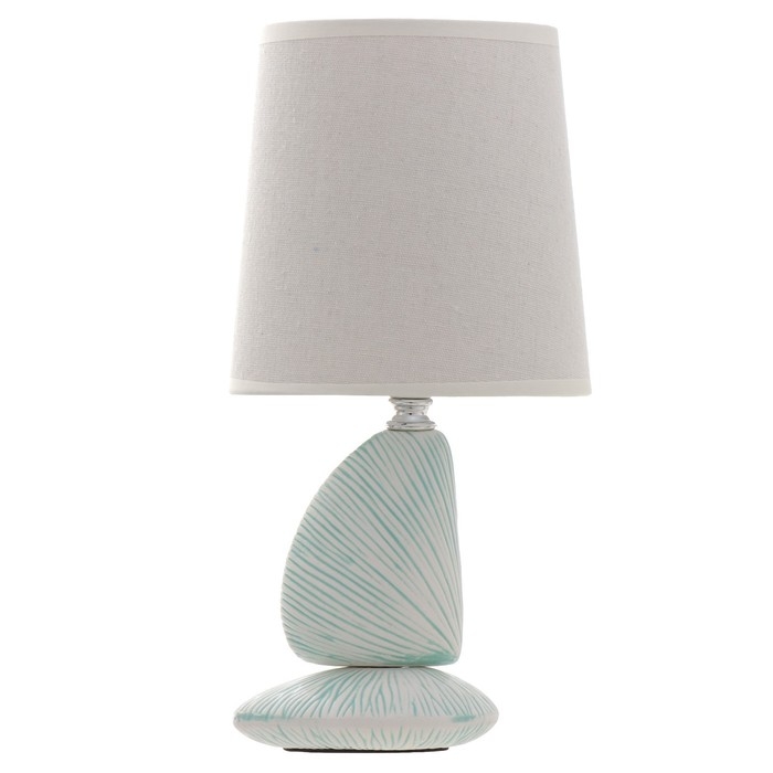 Настольная лампа Настольная лампа "Парма" E14 40Вт бирюзовый 15,5х15,5х32 см RISALUX
