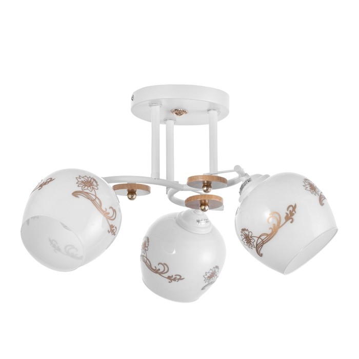 Люстра Люстра "Габриэль" 3х60Вт Е27 Белый 46х46х28см