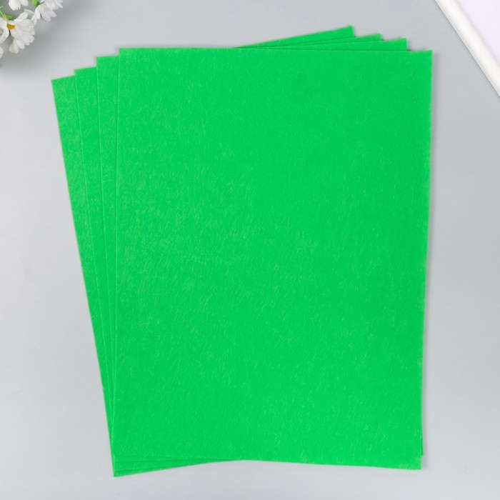 Фетр 1 мм Фетр 1 мм "Травянистый" набор 4 листа 30х40 см