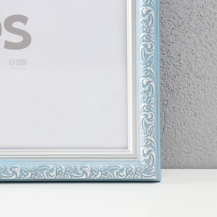 Фоторамка пластик Фоторамка пластик "Винтаж" 40х50 см, голубой