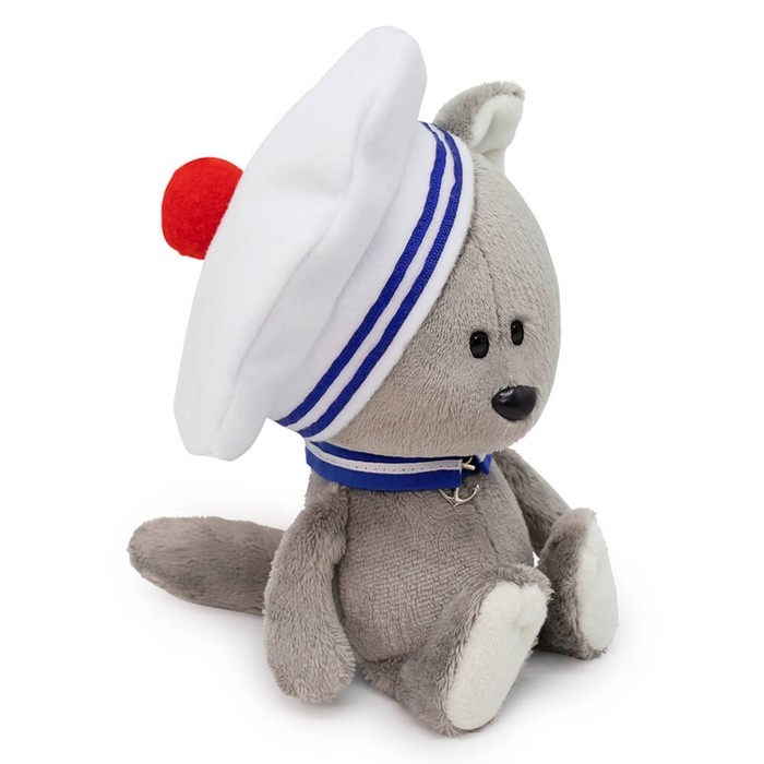 Мягкая игрушка «Волчонок Вока», в морском воротничке и берете, 15 см Мягкая игрушка «Волчонок Вока», в морском воротничке и берете, 15 см