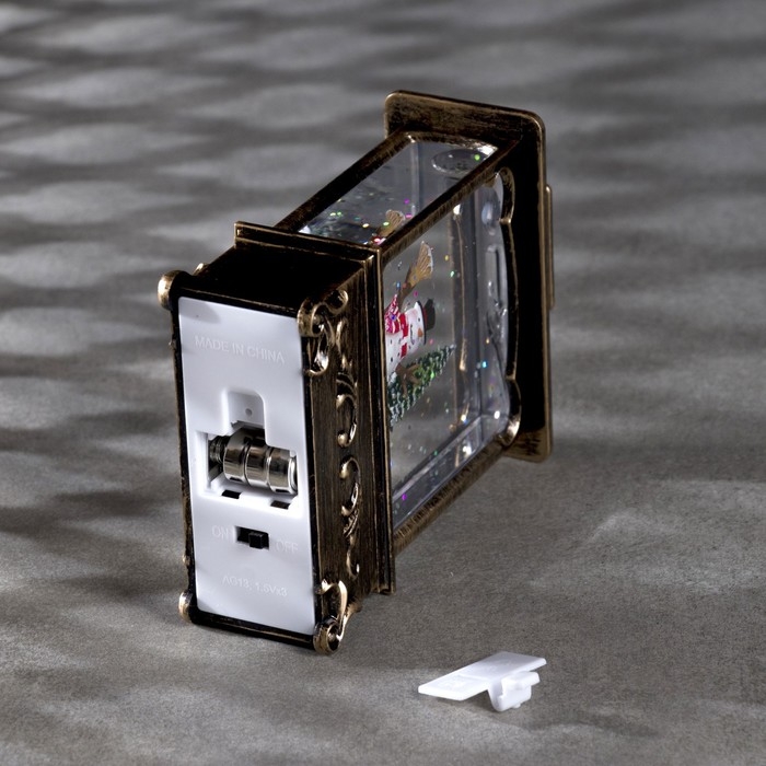 Светодиодная фигура «Фонарь со снеговиком» 7.6 × 13.5 × 3.2 см, пластик, блёстки, батарейки AG13х3 (в комплекте), свечение тёплое белое Светодиодная фигура «Фонарь со снеговиком» 7.6 × 13.5 × 3.2 см, пластик, блёстки, батарейки AG13х3 (в комплекте), свечение тёплое белое