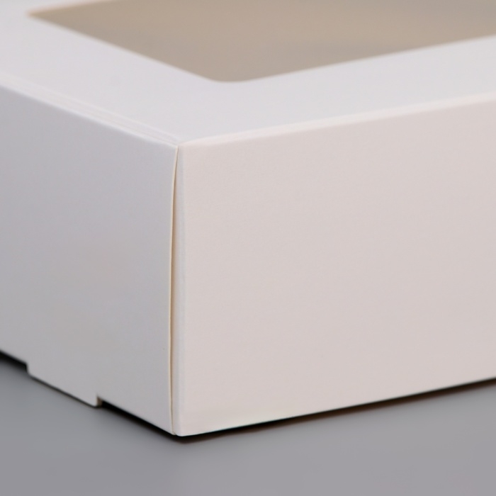 Коробка складня, пенал, с окном, белая, 27 х 12 х 5 см Коробка складня, пенал, с окном, белая, 27 х 12 х 5 см