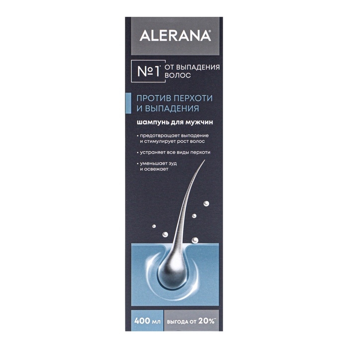 Шампунь для волос мужской Алерана для роста волос, 400 мл Шампунь для волос мужской Алерана для роста волос, 400 мл