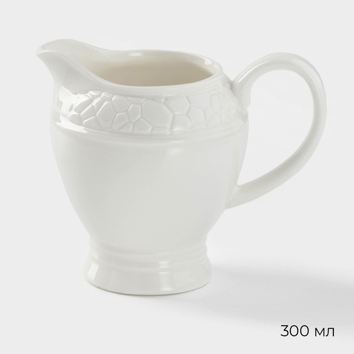 Набор сервировочный Magistro Rodos, 2 предмета: молочник 300 мл, сахарница 300 мл, цвет белый Набор сервировочный Magistro Rodos, 2 предмета: молочник 300 мл, сахарница 300 мл, цвет белый