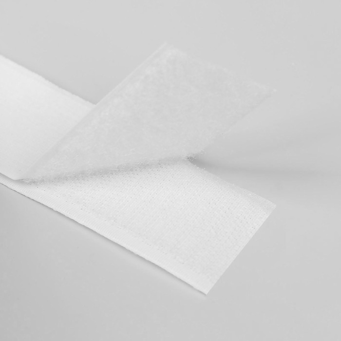 Липучка, 40 мм × 25 ± 1 м , цвет белый Липучка, 40 мм × 25 ± 1 м , цвет белый
