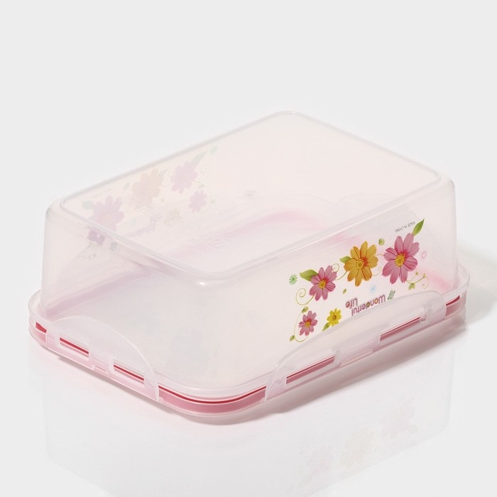 Набор ланч - боксов пластиковых прямоугольных &laquo;Полянка&raquo;, 3 шт: 150 мл, 300 мл, 500 мл, цвет МИКС