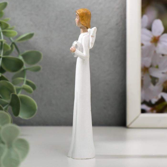 Сувенир полистоун Сувенир полистоун "Ангел в белом платье с книгой/голубем/цветами" МИКС 10,5х4,8х2 см