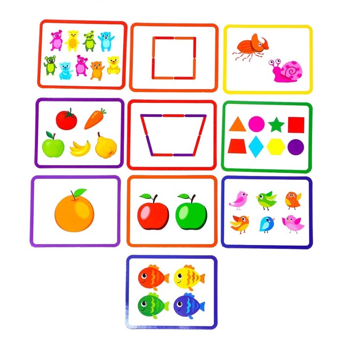 Игровой набор с палочками «Изучаем счёт и цвета», счётные палочки, по методике Монтессори Игровой набор с палочками «Изучаем счёт и цвета», счётные палочки, по методике Монтессори