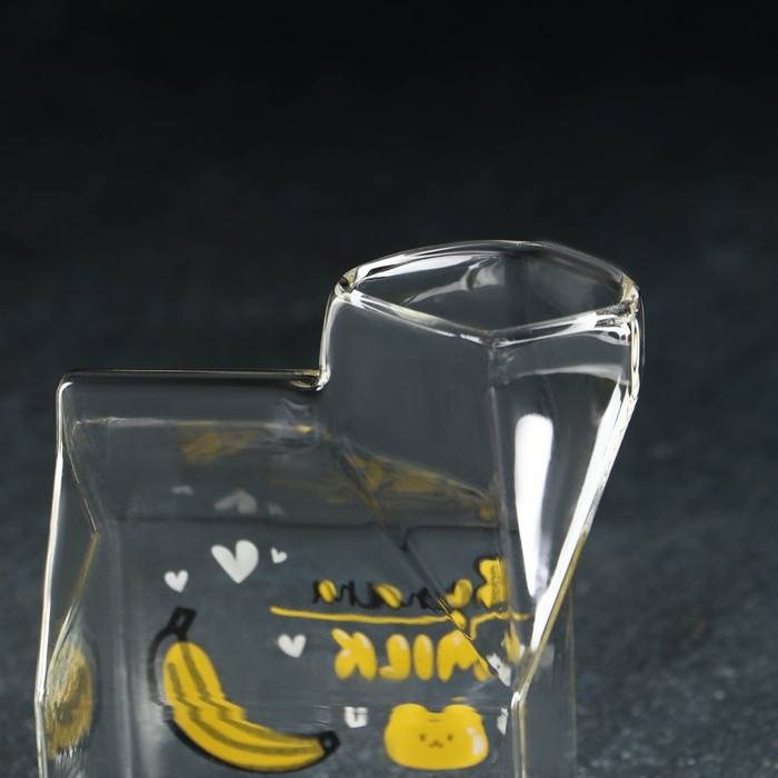 Молочник стеклянный «Пакет», 400 мл, 7×9×9,5 см Молочник стеклянный «Пакет», 400 мл, 7×9×9,5 см