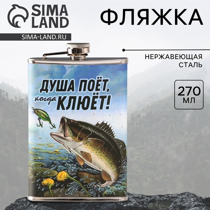 Фляжка «Душа поет», 270 мл Фляжка «Душа поет», 270 мл
