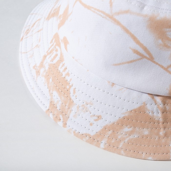 Панама детская MINAKU Панама детская MINAKU "Тай-Дай", цвет белый/бежевый, р-р 54