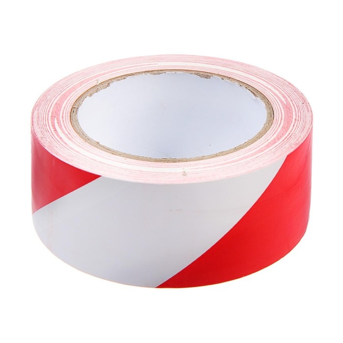 Лента разметочная ТУНДРА, клейкая, красно-белая, 150 мкм, 48 мм х 33 м Лента разметочная ТУНДРА, клейкая, красно-белая, 150 мкм, 48 мм х 33 м