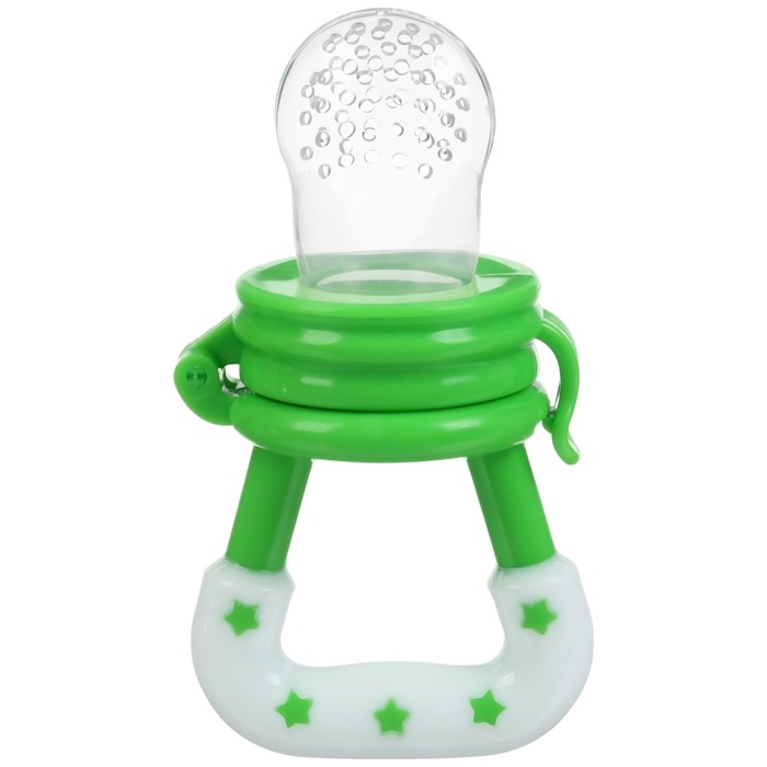 Ниблер для прикорма, с силиконовой сеточкой, цвет зеленый Ниблер для прикорма, с силиконовой сеточкой, цвет зеленый